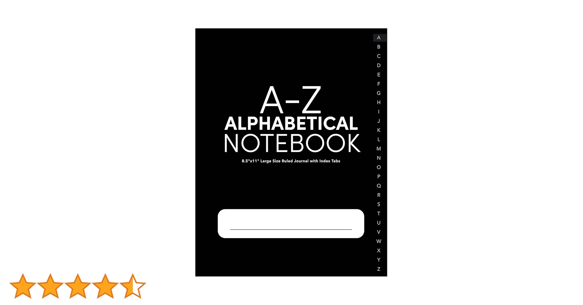 Amazon | A-Z Alphabetical Notebook 8.5